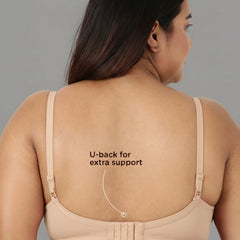 Blossom Magna Fit -  Plus Size Support Bra with Full Coverage and Terry Fabric Lining