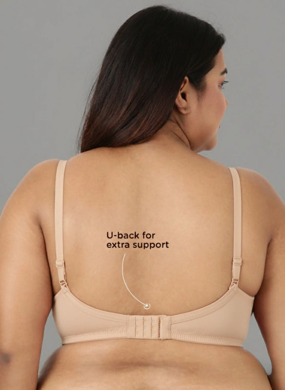 Blossom Magna Fit -  Plus Size Support Bra with Full Coverage and Terry Fabric Lining