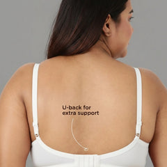 Blossom Magna Fit -  Plus Size Support Bra with Full Coverage and Terry Fabric Lining