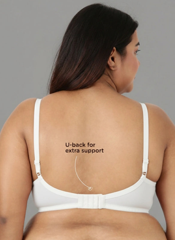 Blossom Magna Fit -  Plus Size Support Bra with Full Coverage and Terry Fabric Lining