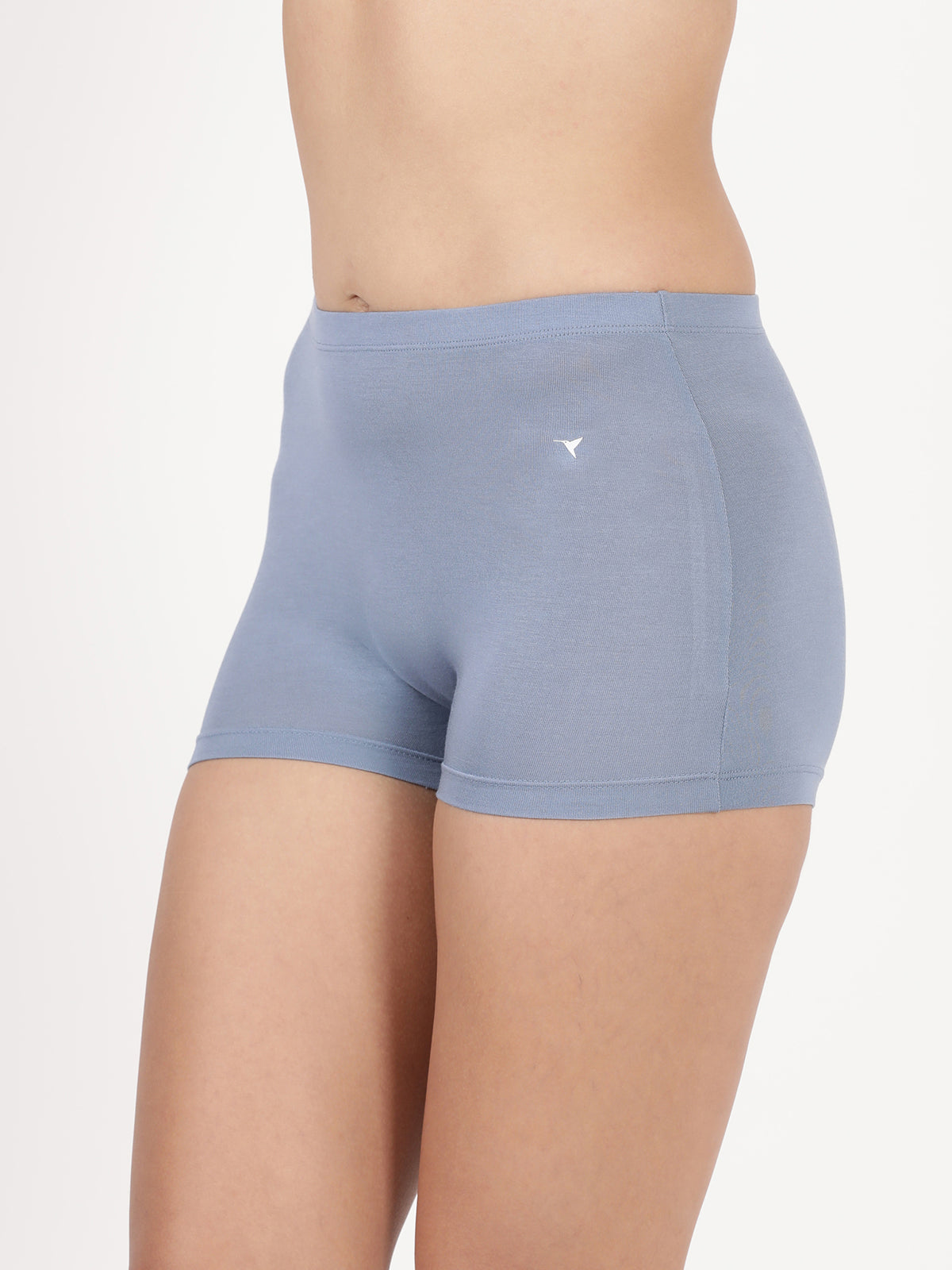 Blossom Feather Shorts -Stretchable Modal Mid-Rise Boyshorts with Chafe-Free Fit & Secure Waistband _Pack of 2