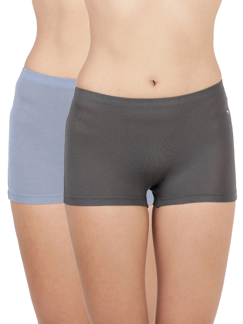 Blossom Feather Shorts -Stretchable Modal Mid-Rise Boyshorts with Chafe-Free Fit & Secure Waistband _Pack of 2