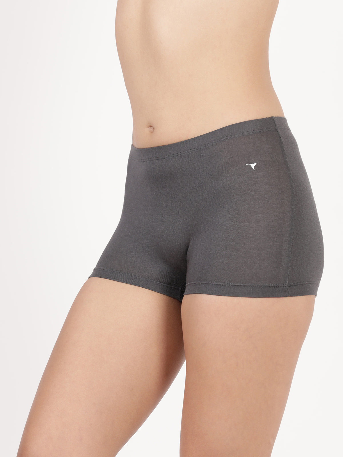Blossom Feather Shorts -Stretchable Modal Mid-Rise Boyshorts with Chafe-Free Fit & Secure Waistband _Pack of 2