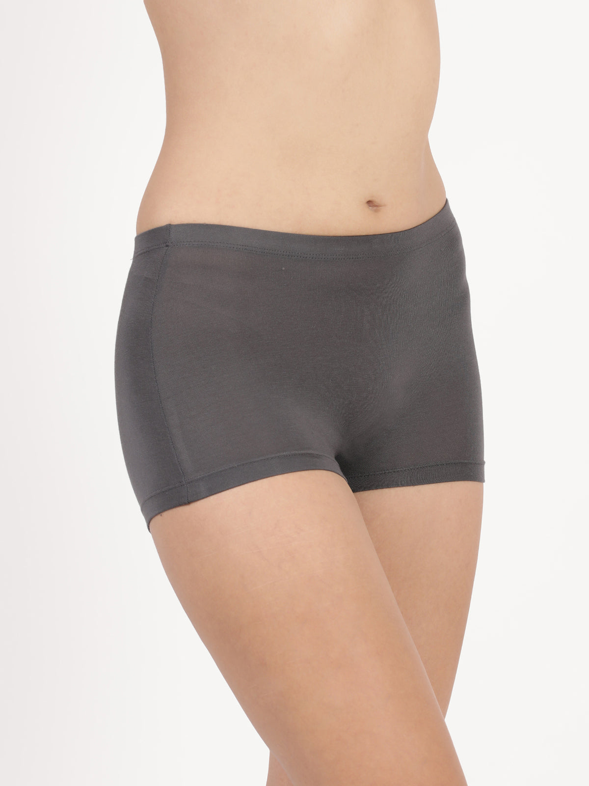 Blossom Feather Shorts -Stretchable Modal Mid-Rise Boyshorts with Chafe-Free Fit & Secure Waistband _Pack of 2