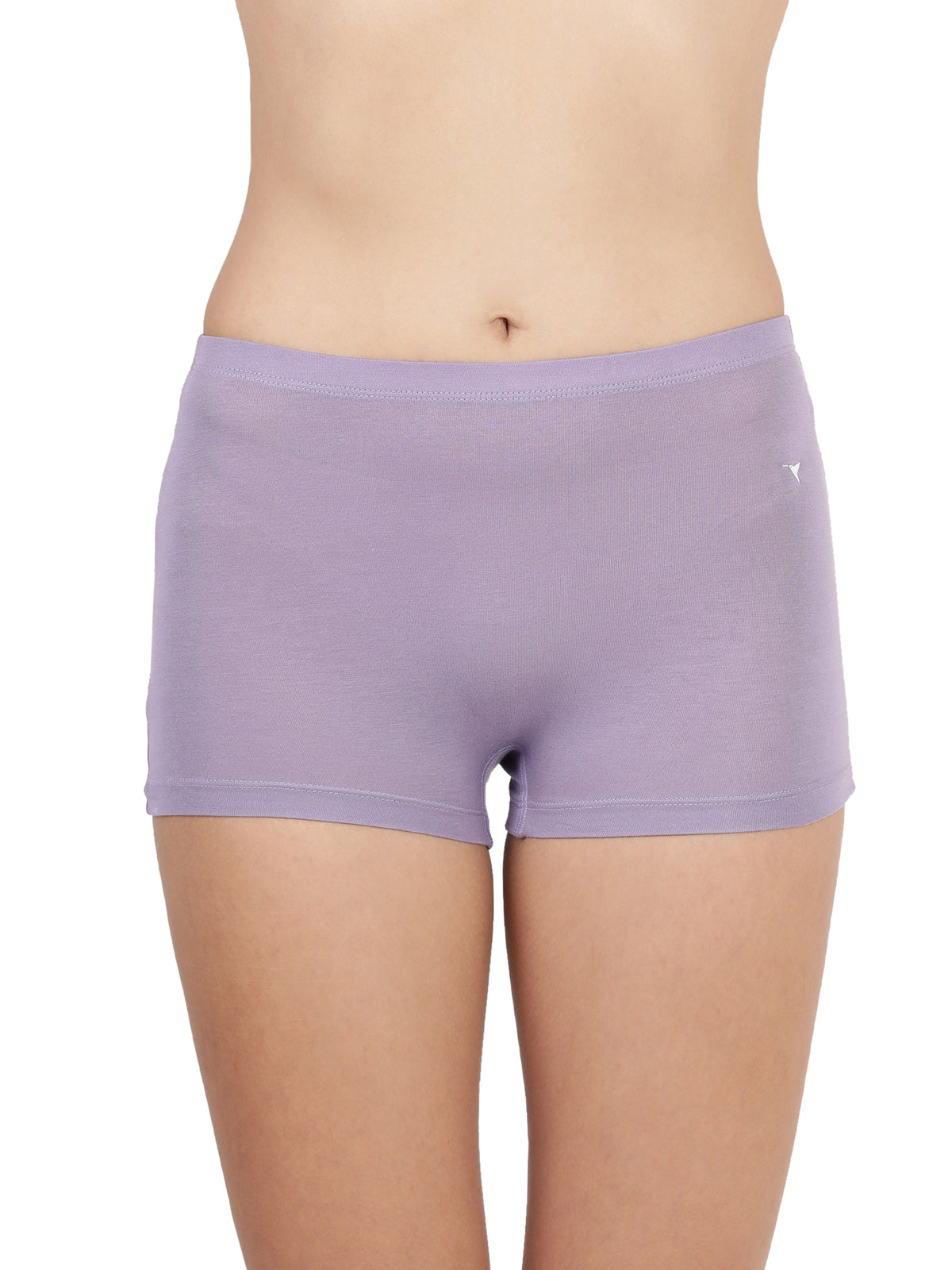 Blossom Feather Shorts -Stretchable Modal Mid-Rise Boyshorts with Chafe-Free Fit & Secure Waistband _Pack of 2