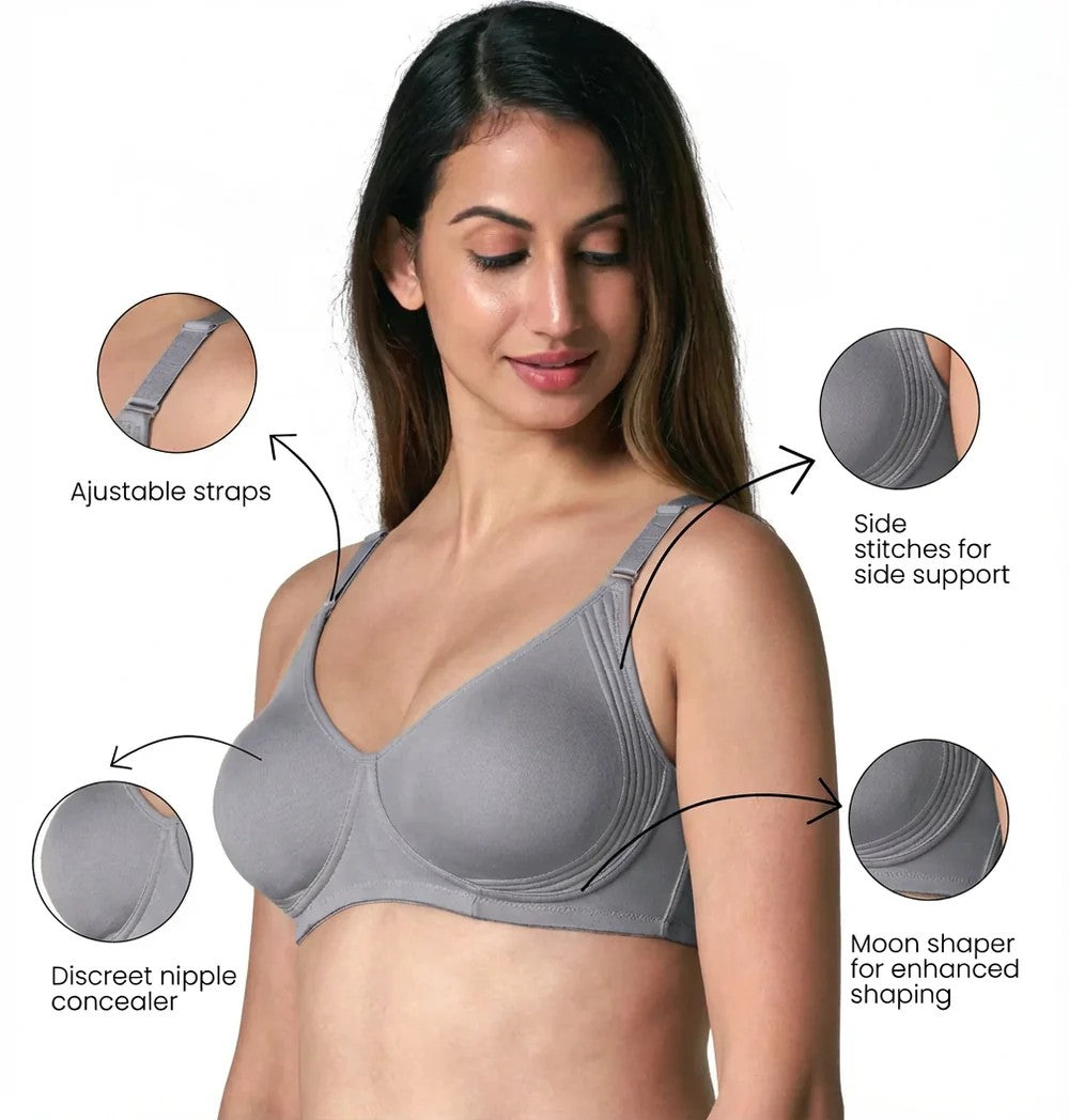 Buy_Blossom_Encircle_Side_Support_full coverage_tshirt Bra_Silver Grey-2