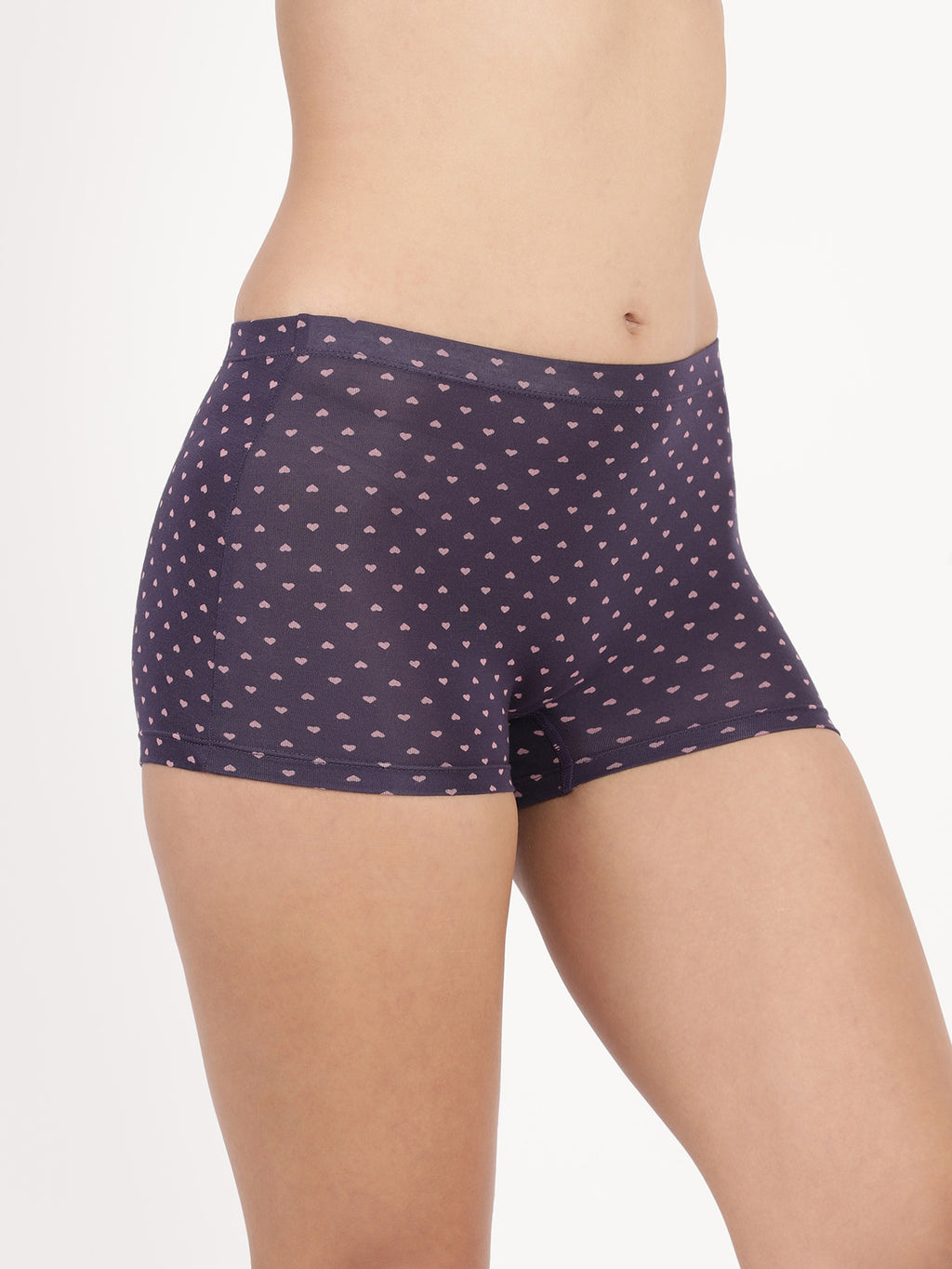 Blossom Dew Shorts Ultra Soft Modal Printed Mid Rise Boy Shorts_Pack Of 2