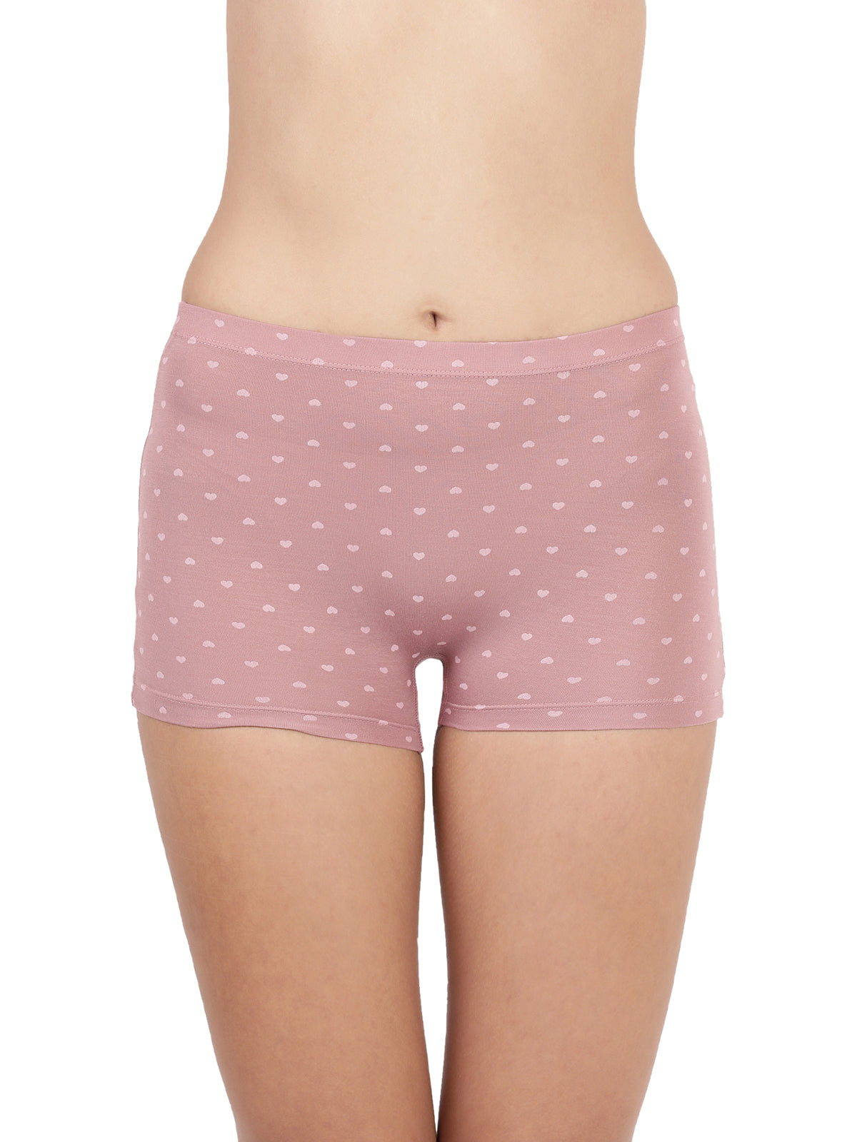 Blossom Dew Shorts Ultra Soft Modal Printed Mid Rise Boy Shorts_Pack Of 2