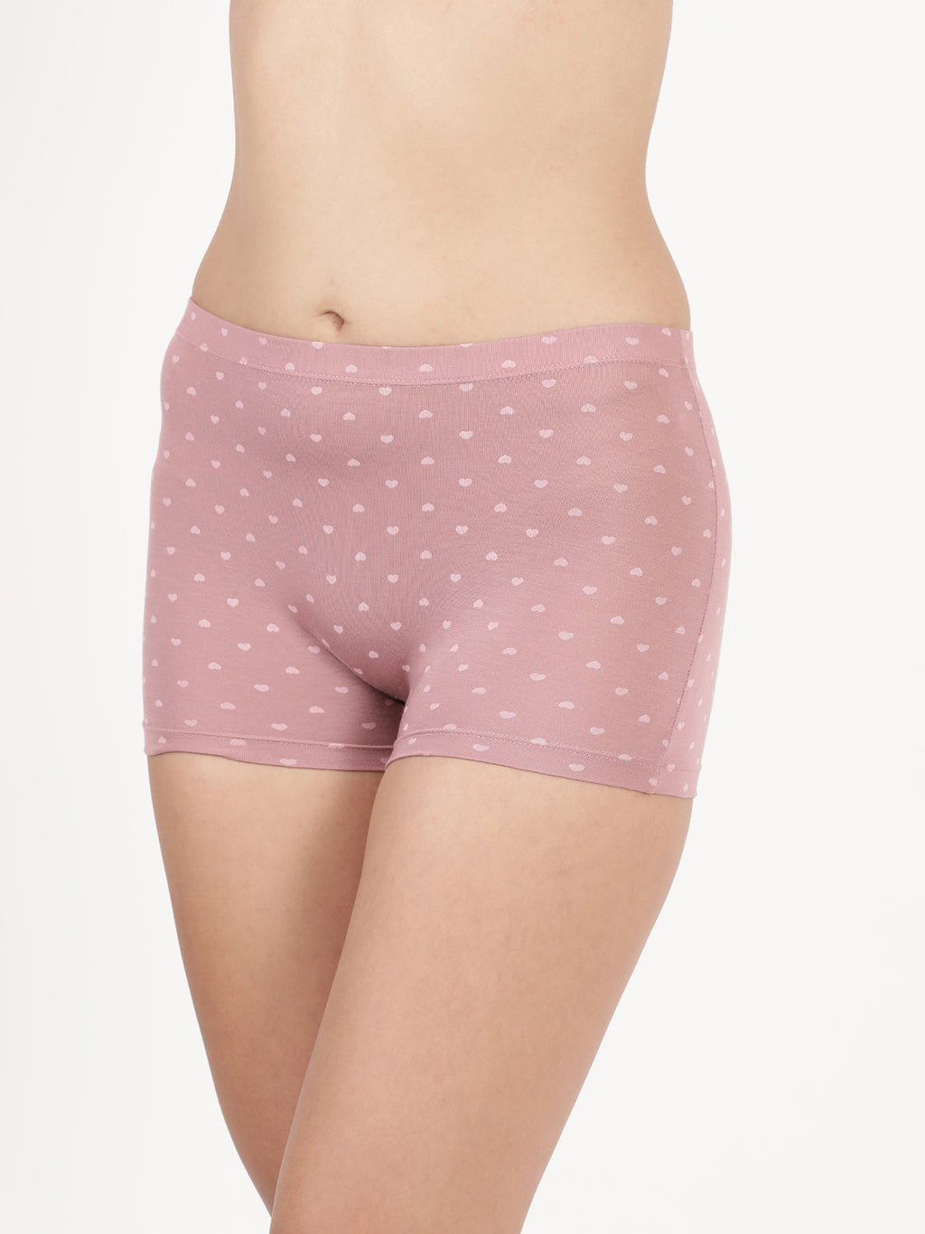 Blossom Dew Shorts Ultra Soft Modal Printed Mid Rise Boy Shorts_Pack Of 2