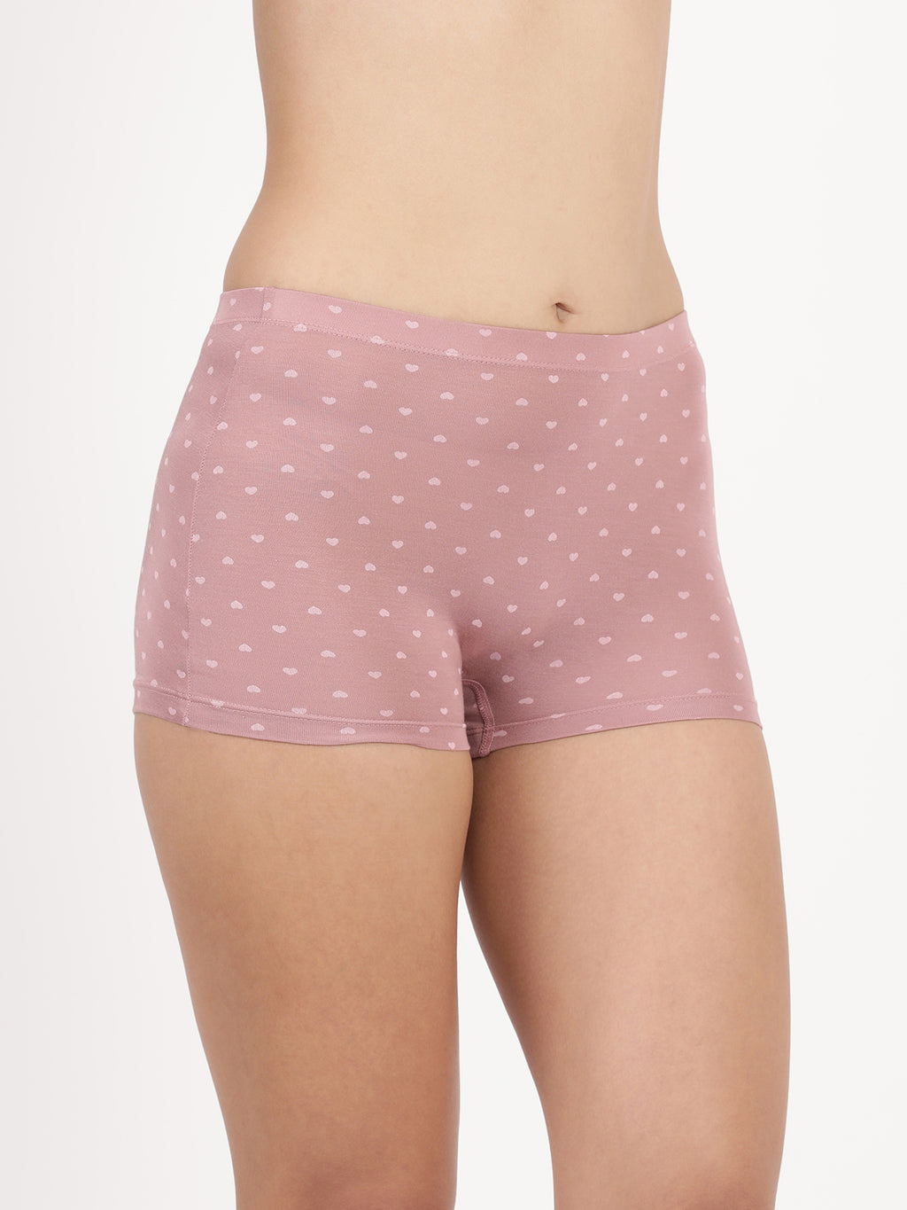 Blossom Dew Shorts Ultra Soft Modal Printed Mid Rise Boy Shorts_Pack Of 2