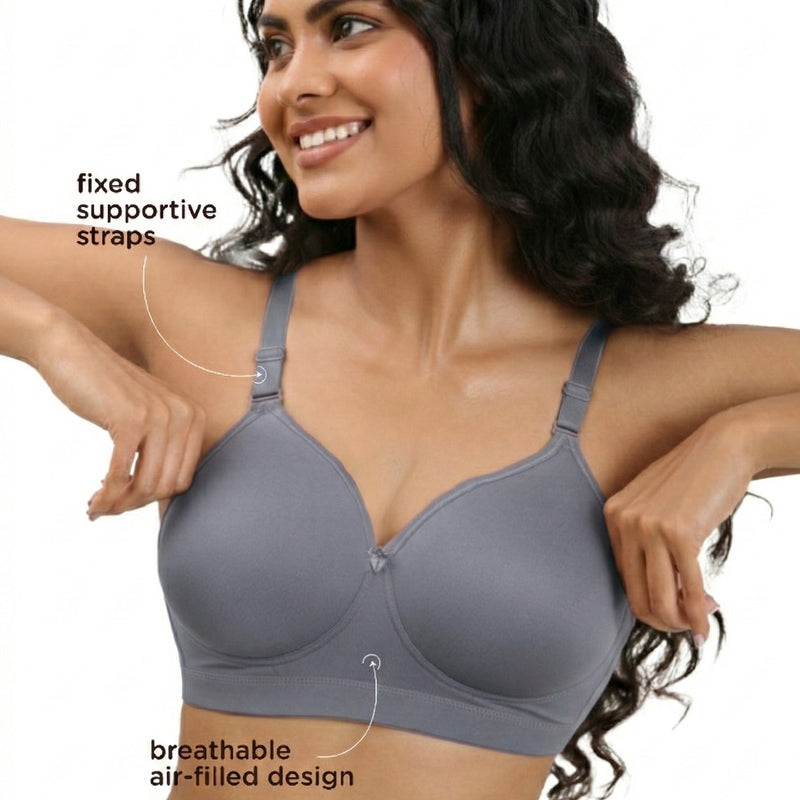 Blossom Full Frame Bra - Minimizer Bra Wire-Free, Non-Padded, Full Coverage For Enhanced Support