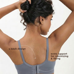 Blossom Full Frame Bra - Minimizer Bra Wire-Free, Non-Padded, Full Coverage For Enhanced Support