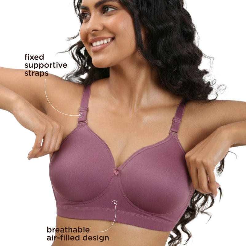 Blossom Full Frame Bra - Minimizer Bra Wire-Free, Non-Padded, Full Coverage For Enhanced Support