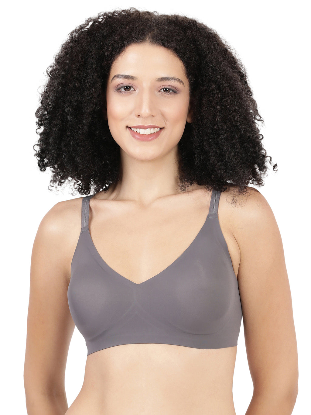 Blossom Bonded, Seamless Full Coverage Bra With Removable Pads For Support And Invisible Look_Glossy Pad