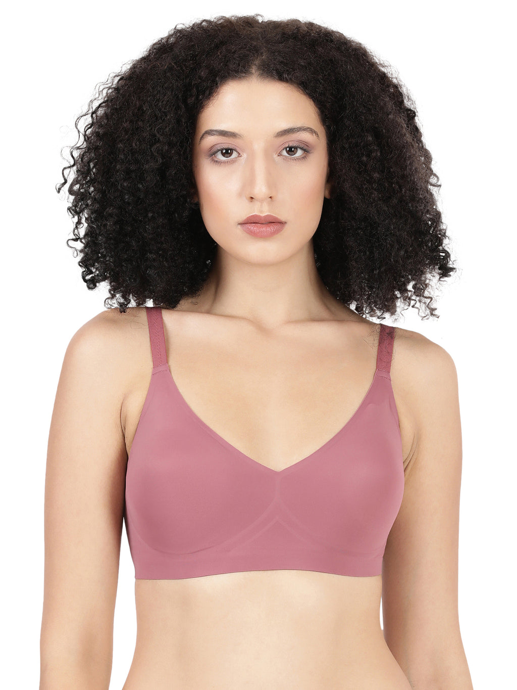 Blossom Bonded, Seamless Full Coverage Bra With Removable Pads For Support And Invisible Look_Glossy Pad