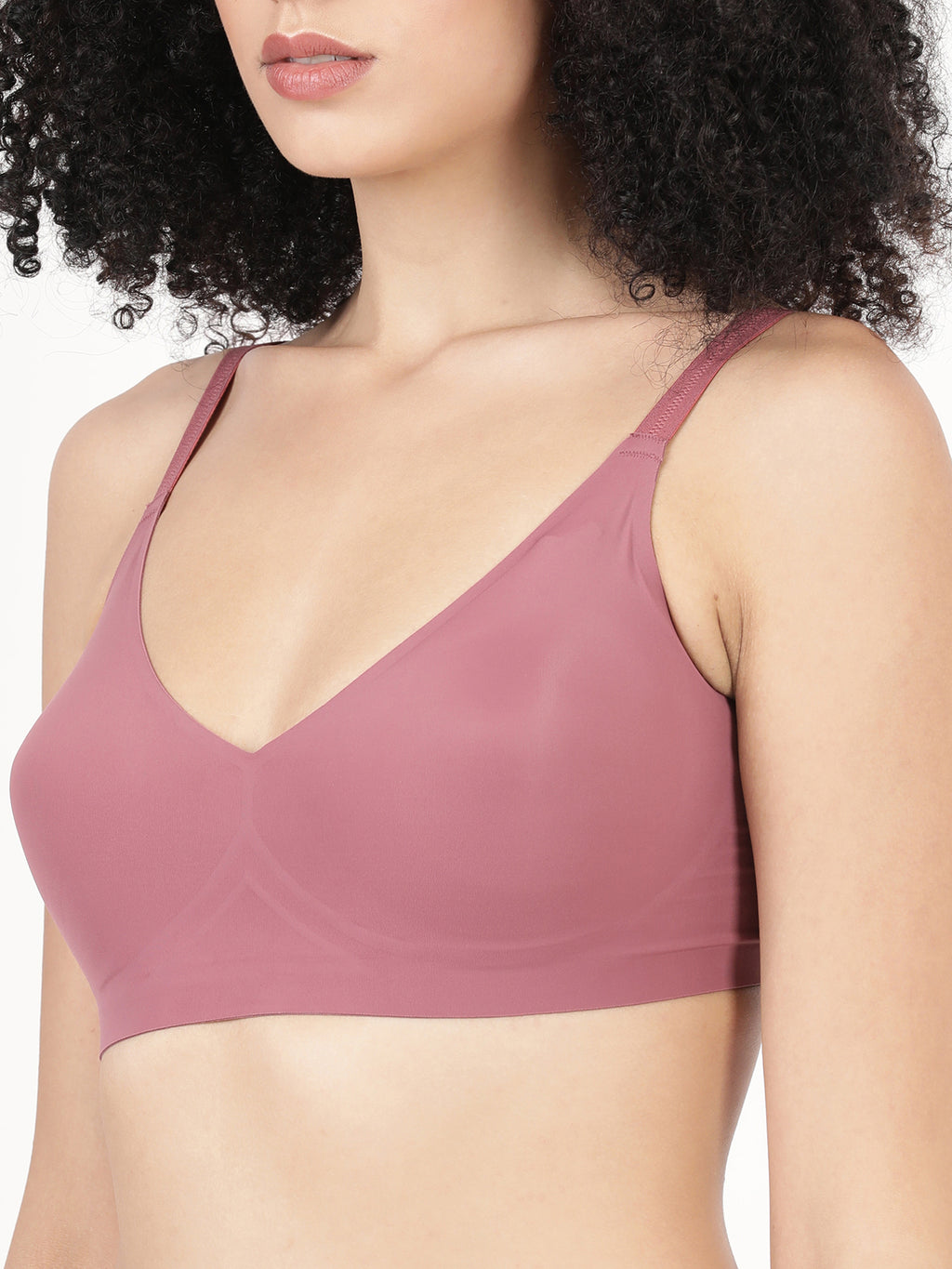Blossom Bonded, Seamless Full Coverage Bra With Removable Pads For Support And Invisible Look_Glossy Pad