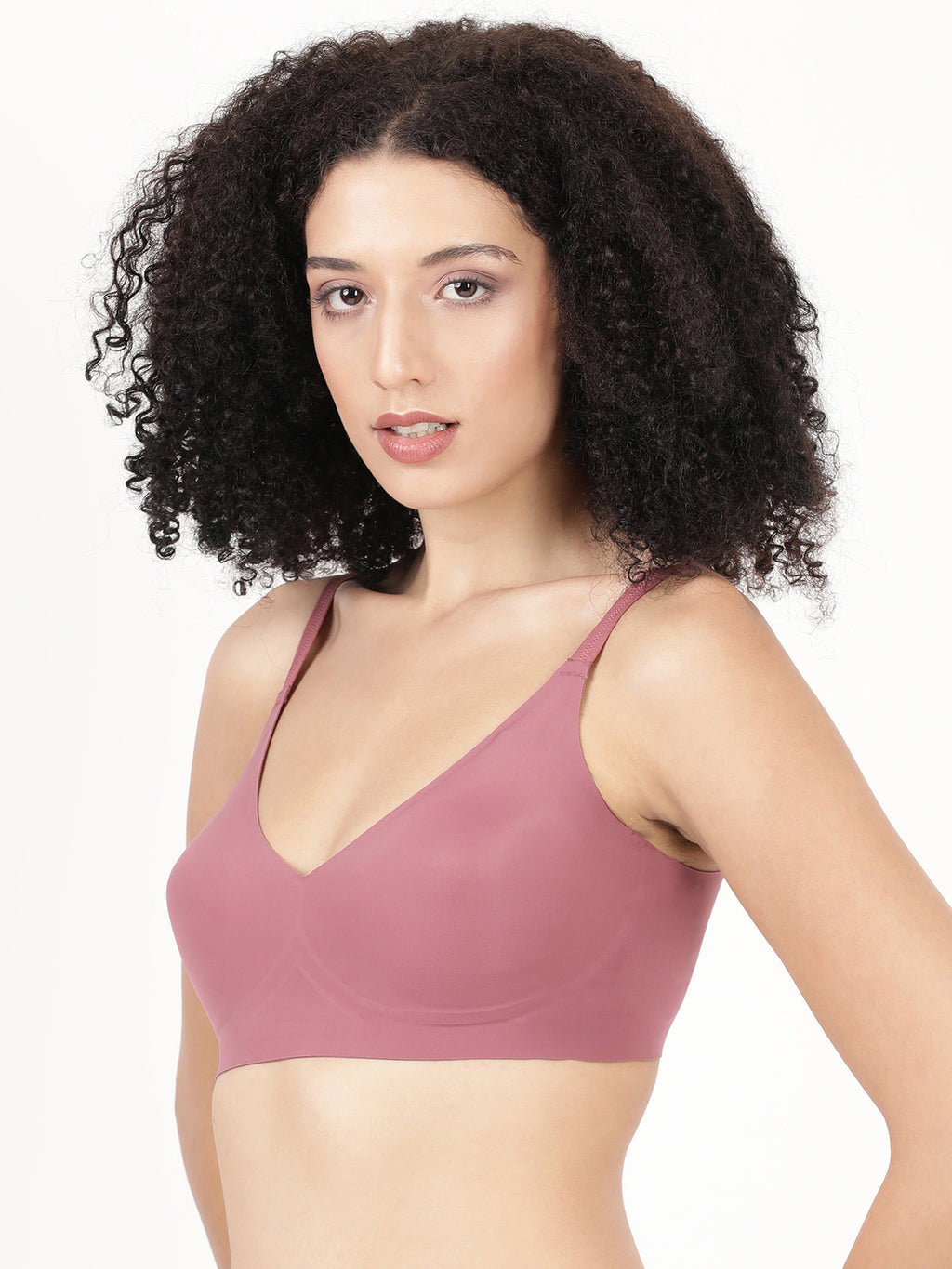 Blossom Bonded, Seamless Full Coverage Bra With Removable Pads For Support And Invisible Look_Glossy Pad