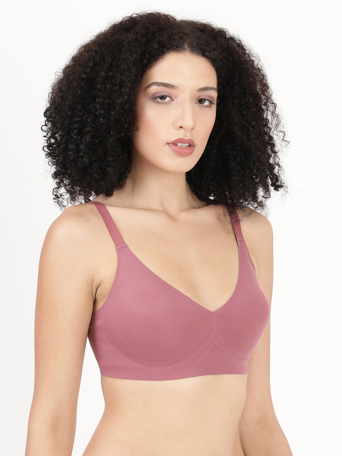 Blossom Bonded, Seamless Full Coverage Bra With Removable Pads For Support And Invisible Look_Glossy Pad