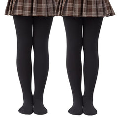 Brachy Girls Pack Of 2 Girls Thermal Fleece Lined Winter Warm Tights Pantyhose Stockings
