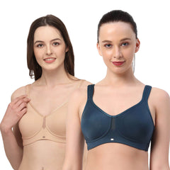 SOIE Woman - Full Coverage Minimizer Non Padded Non Wired Bra - Bra -for Women