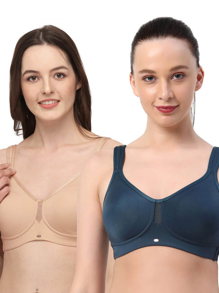 SOIE Woman - Full Coverage Minimizer Non Padded Non Wired Bra - Bra -for Women