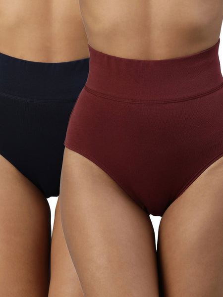 buy blossom_shapewear_tummy control_high rise_broad elastic waist band assorted_2pack