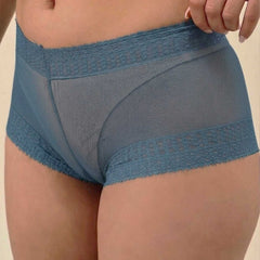 Women Mid-Rise Lace Boy Shorts Panty