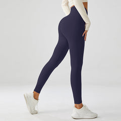 Crossover V-Waist Cosmic Indigo Yoga Leggings