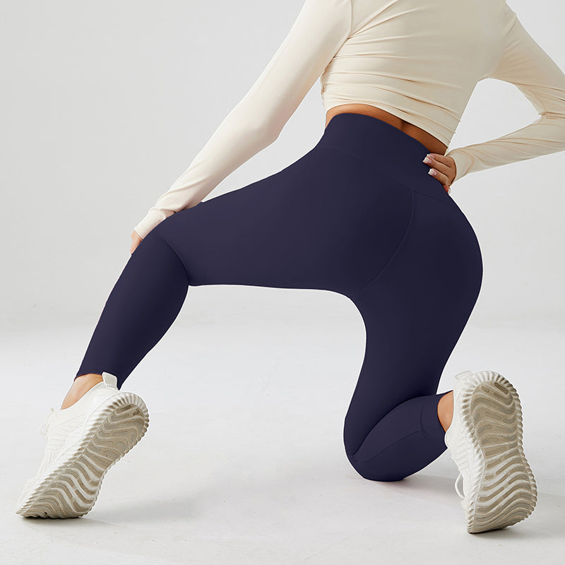 Crossover V-Waist Cosmic Indigo Yoga Leggings