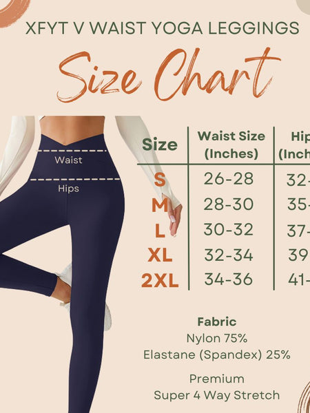 Crossover V-Waist Cosmic Indigo Yoga Leggings