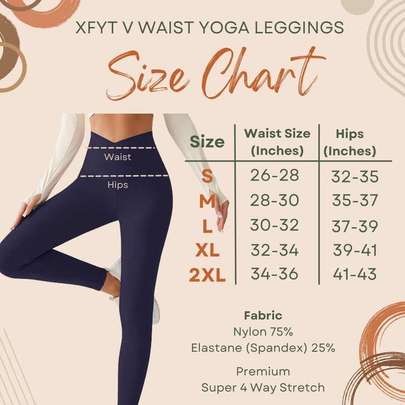 Crossover V-Waist Cosmic Indigo Yoga Leggings