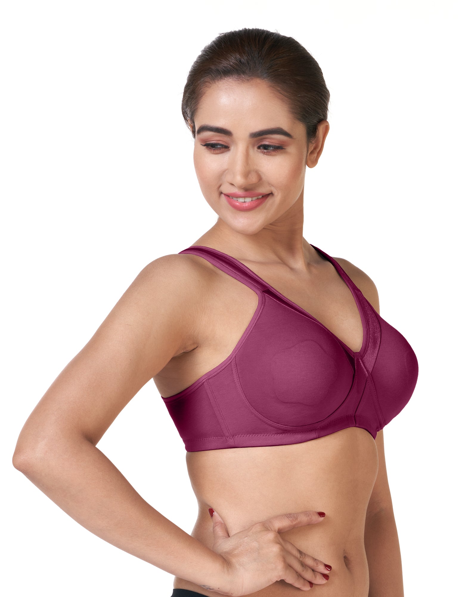 Buy_Blossom_Cover_And_Hold_Non-Padded_Bra_Wide_Straps_Bra_Nipple_Concealer_Pickle_Beet-4