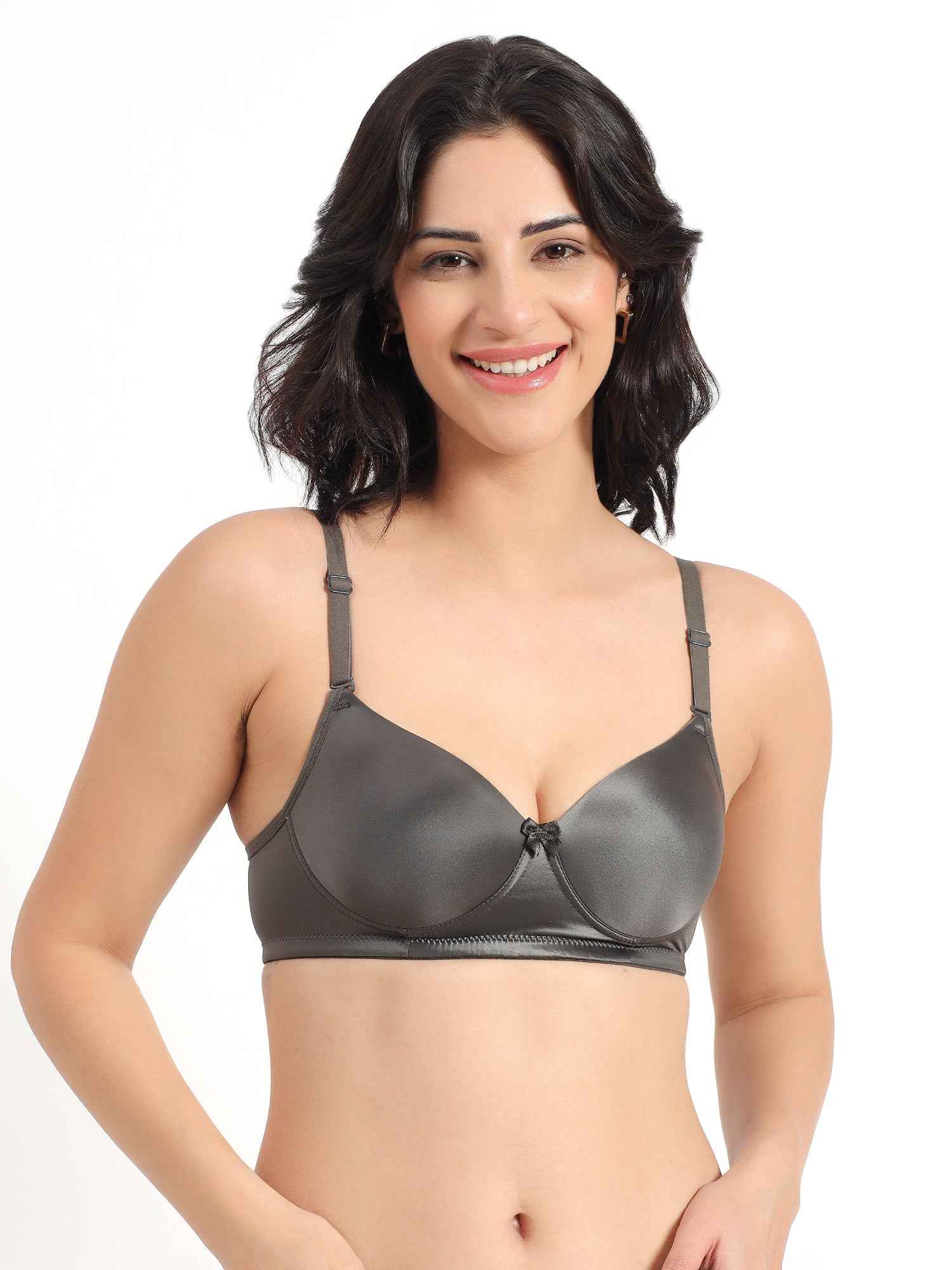 Women Magenta Plus Size Padded Comfortable High Support Big-Cup Bra