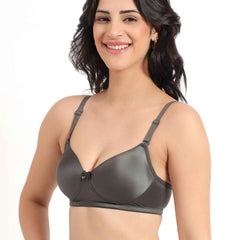 Women Magenta Plus Size Padded Comfortable High Support Big-Cup Bra