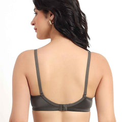 Women Magenta Plus Size Padded Comfortable High Support Big-Cup Bra
