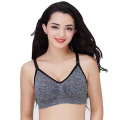 Women Organic Antimicrobial Soft Feeding Full Bust Seamless Nursing ,Breastfeeding Maternity Bra with Remove Pads Pack of 3