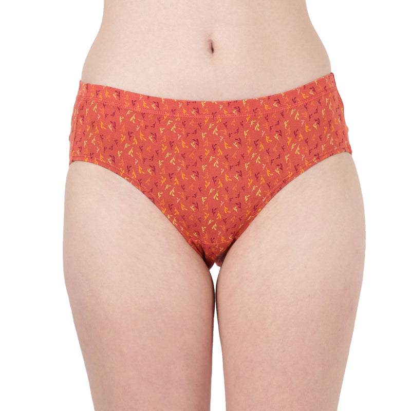 Blossom Dazzel Print Ultra Soft Printed Modal Hipster Panty With Full Coverage And Seamless Look _Pack Of 3
