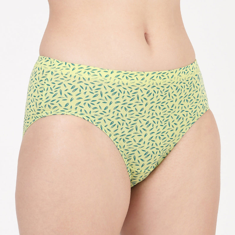 Blossom Dazzel Print Ultra Soft Printed Modal Hipster Panty With Full Coverage And Seamless Look _Pack Of 3