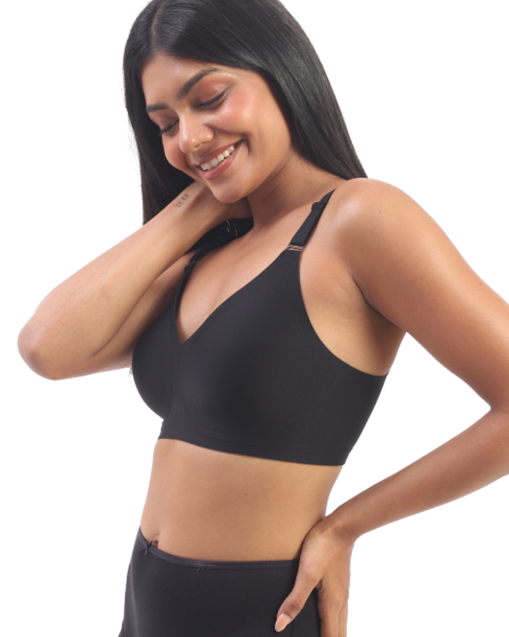 Vera – Black Wireless Everyday Lift Bra