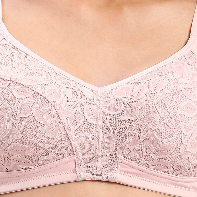 SOIE Woman - Full Coverage Non Padded Non Wired Lacy Bra - -for Women