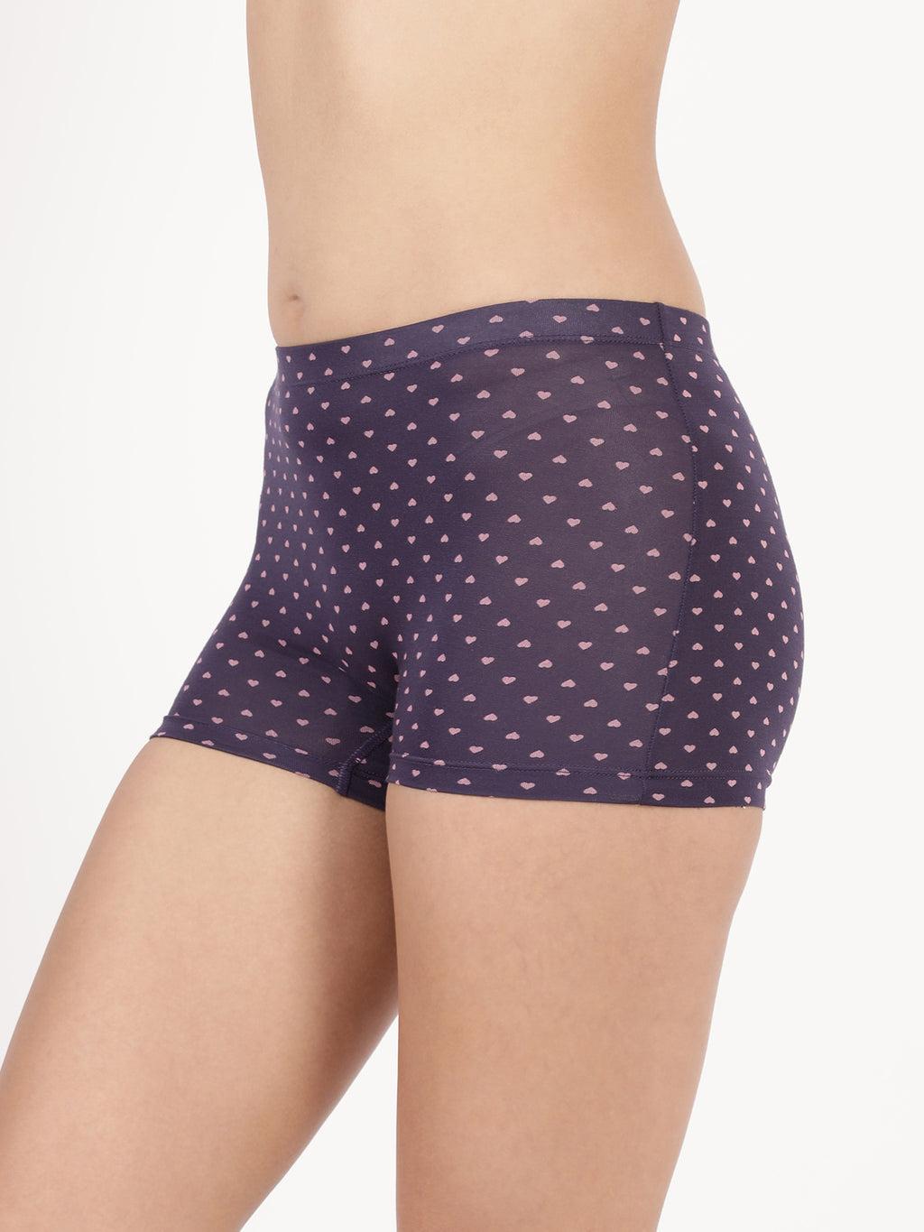 Blossom Dew Shorts Ultra Soft Modal Printed Mid Rise Boy Shorts_Pack Of 2