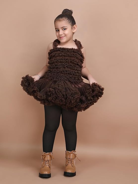 Brachy Girls Pack Of 2 Girls Thermal Fleece Lined Winter Warm Tights Pantyhose Stockings