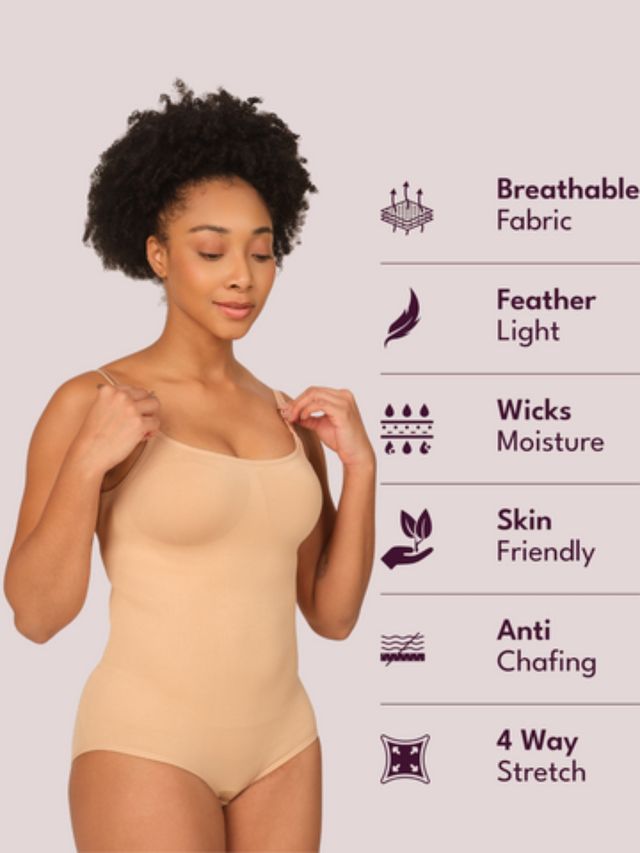 Munns & Mars Womens Seamless Bodysuit Shapewear