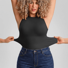 Bust Support and Waist Control Shape Crew Neck Tank Top