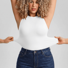Bust Support and Waist Control Shape Crew Neck Tank Top