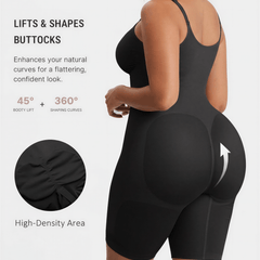 Tummy Control Seamless Mid Thigh Zipper Bodysuit