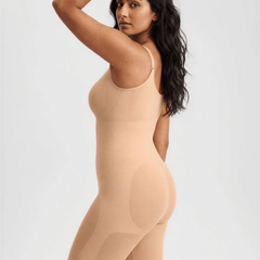 Tummy Control Seamless Mid Thigh Zipper Bodysuit