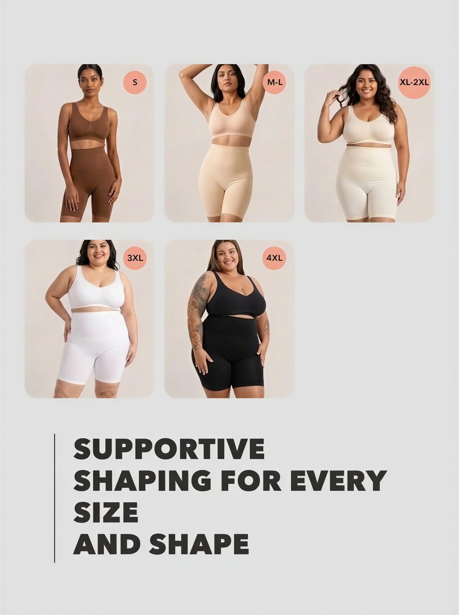 All Day wear High-Waisted Shapewear Tummy Control Shorts