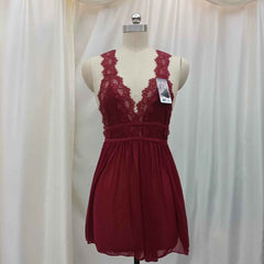 Brachy Women Maroon Honeymoon Babydoll Sexy Hot Night Dress Sleepwear.