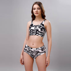 SOIE Woman - Non Wired Removable Cups Slip On Bra With Mid Rise Seamless Full Coverage Shorty Panty - -for Women